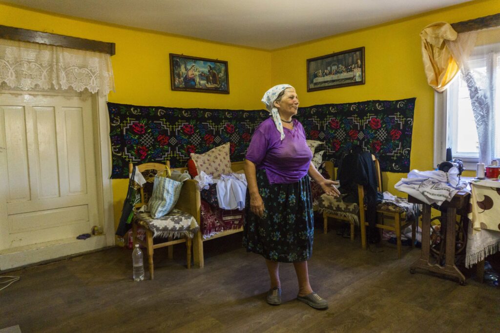 local woman in Romania